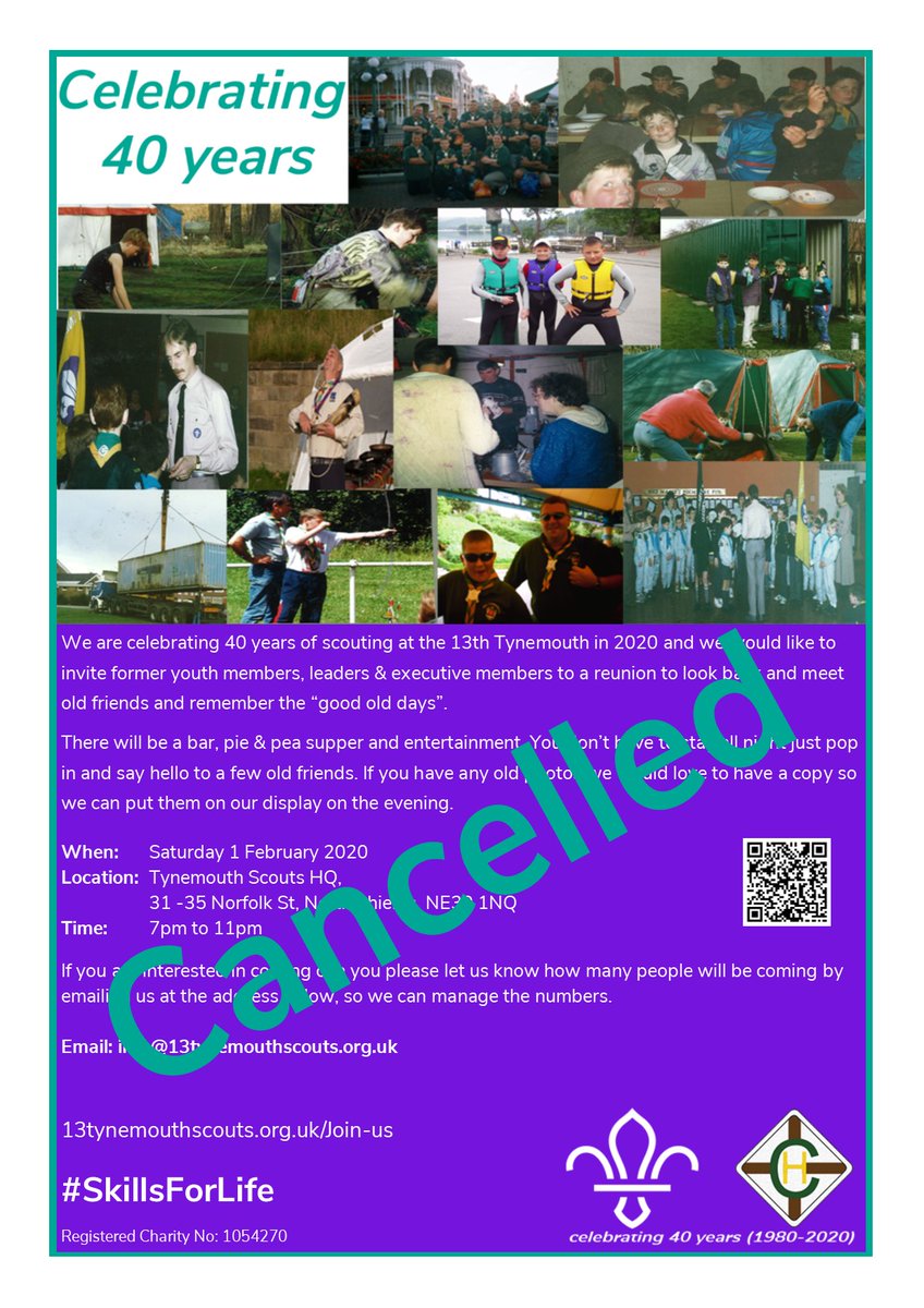 13thHowdon's tweet image. Apologies for the short notice, unfortunately due to unforeseen circumstances we have to cancel next week’s group re-union. We are looking at alternative dates so keep checking back for updates.

#scouts #Wallsend #Howdon #tynemouthscouts #northtyneside #Northumberlandscouts