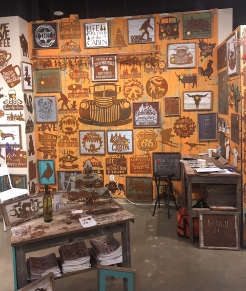 RechercheUSA's tweet photo. Day 1 of @lasvegasmarket @RechercheUSA  is ready to go for all of your Rustic Home Decor needs. Reclaimed Wood, cut metal, FREE custom design, Made in Texas. We are located in @destinationgifts, Bldg C, 11th Floor, C-1191. Come by and see us. #rustic #homedecor #lasvegasmarket https://t.co/YSlrbhF3Qg