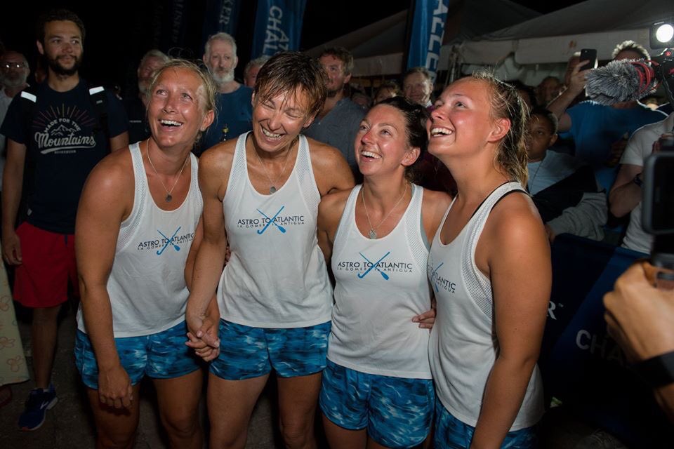 astrotoatlantic's tweet photo. 1 year ago today we arrived into Antigua! We still get goosebumps seeing these photos. A very special moment we will never forget ❤️ 
#1yearon #1yearanniversary #happymemories #girlpower #rowingtheatlantic https://t.co/3sti0lRilj