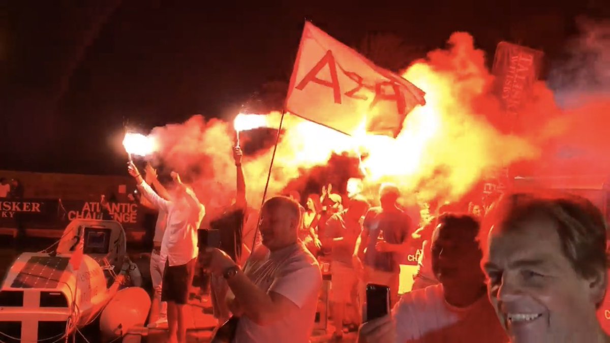 astrotoatlantic's tweet photo. 1 year ago today we arrived into Antigua! We still get goosebumps seeing these photos. A very special moment we will never forget ❤️ 
#1yearon #1yearanniversary #happymemories #girlpower #rowingtheatlantic https://t.co/3sti0lRilj