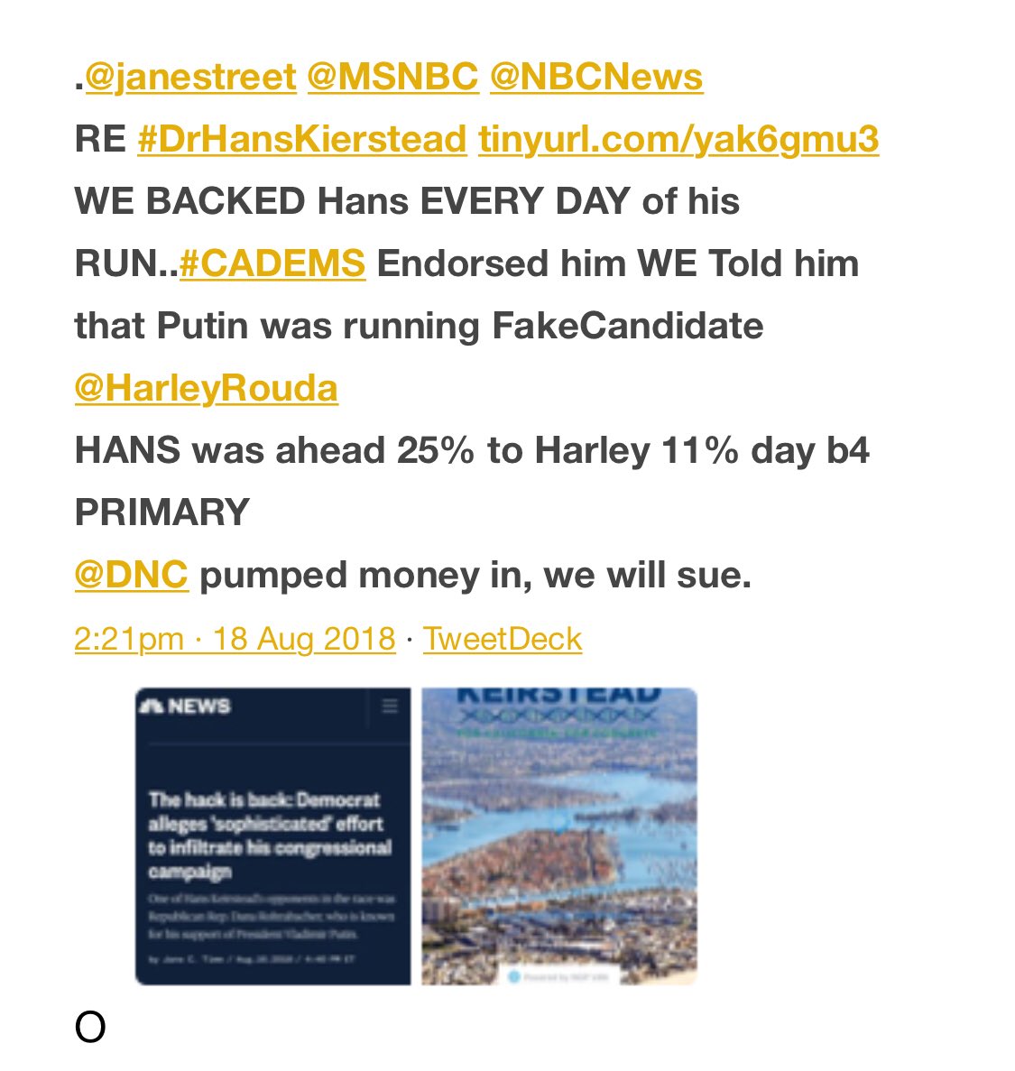 LOrion's tweet photo. @allanjohnsonmn1 @paulmcclintock AND GUESS WHAT #TulsiGabbard #RandyBryce and #HarleyRouda (he who #thugged out Dr Kierstead for #Rohrabacher #Nixons old seat in #OrangeCounty ) ALL HAVE similar #MasterFollowBackBOTS .. Get your fav #techie on it. @MollyMcKew @maxwelltani @VICE @verge @File411 @maddow @CNN https://t.co/VgkQ7jnbvf