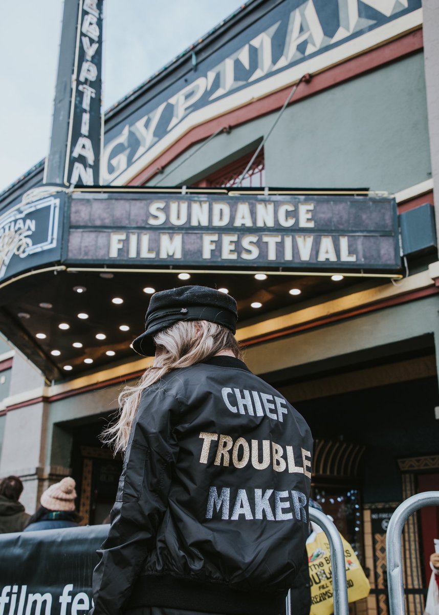 femalequotient's tweet photo. Are you a #ChiefTroubleMaker? Check out the FQ Collection- a collection supporting our vision to advance equality: https://t.co/Pfor2aucw3 #Sundance https://t.co/Gr654lqI21