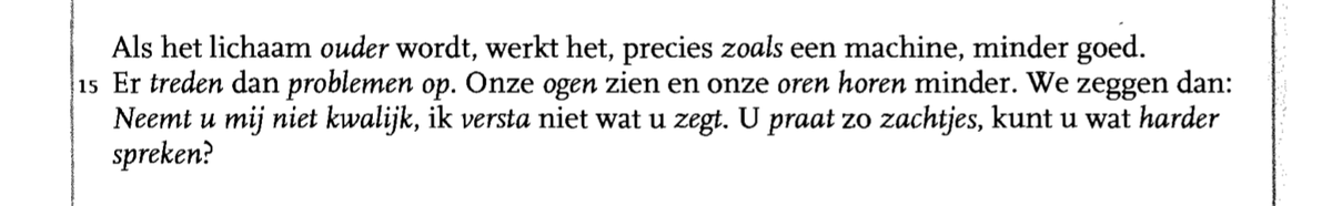 Paragraph in a book, which is in Dutch 
