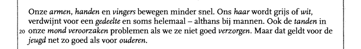 Paragraph in a book, which is in Dutch 