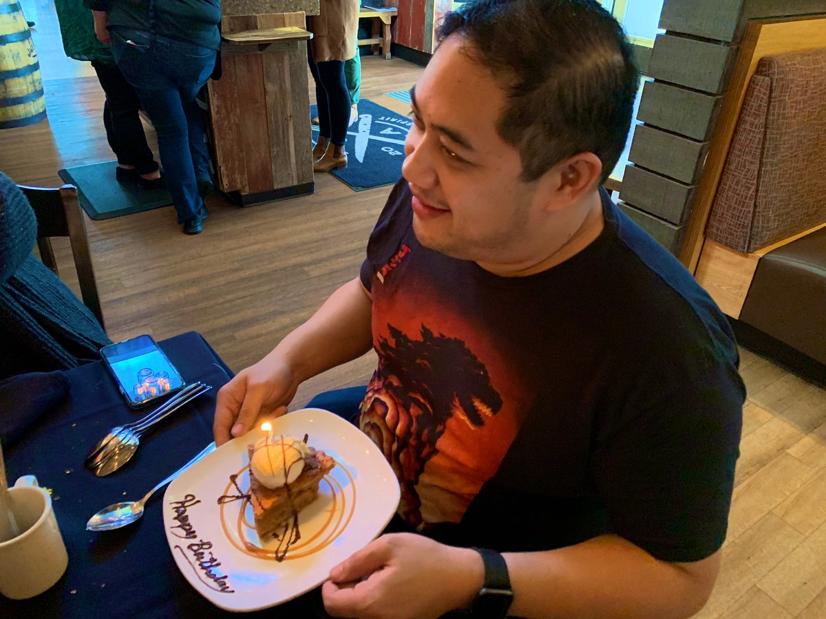 OriginalScuba's tweet photo. 🎂 Wrapping up @CorgiKohmander’s birthday weekend with brunch at @jackallens in Austin! #CorgiATX2020 #NerdsUniteATX 🎉 https://t.co/25ZotrV635