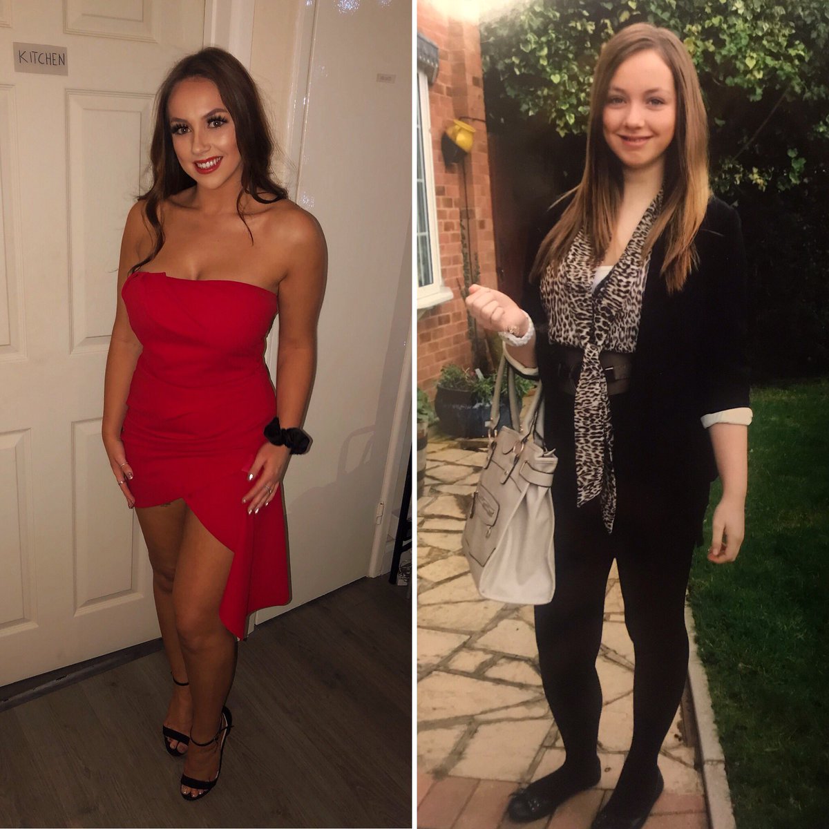 Thanking the lord for braces, a bottle of tan, and learning how to smile😅 #8yearson