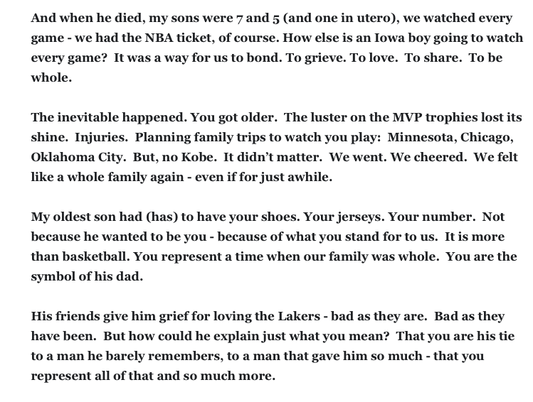 JenniferKohorst's tweet photo. Dear Kobe
#Kobe https://t.co/q1eA0xK7mI