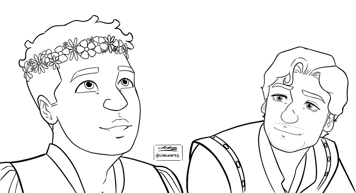 Some of the bitb groupchat wanted a colouring page, so I made my next Tangled AU wip into one!! Be sure to tag me and use the hashtag #clakeartscoloring so I can share it if you colour this!!
(PLEASE DO NOT REMOVE THE SIGNATURE)