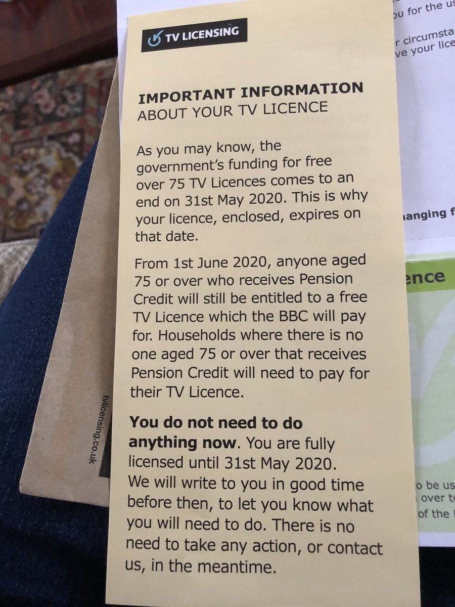 DIsabilityNW's tweet photo. Sent to an 81 year old Friday. ‘How much will I have to pay ?’ Who knows ? Many older people spend most of their day at home. TV is a lifeline to them. Their priority is essential household bills, we consider their TV essential they may not ! #isolation #shouldbefree #TVlicense https://t.co/LvY2tM0yEo