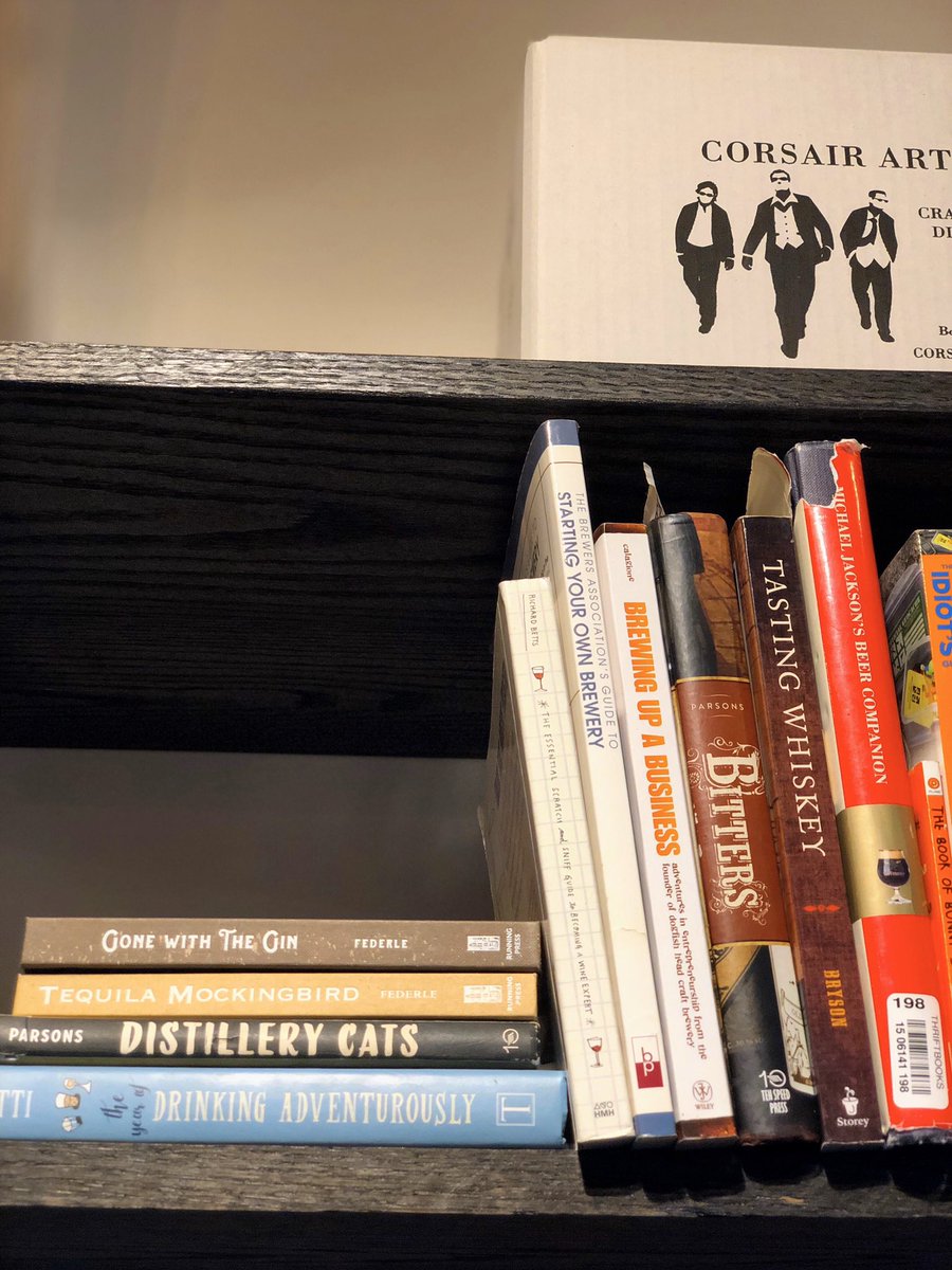 amitakesonparis's tweet photo. @DesignMuseum Found these lovely’s at @corsairartisan on the @TNWhiskeyTrail #Nashville #corsairdistillery #boozeforbadasses #whiskey #books https://t.co/uHqLTViBRP