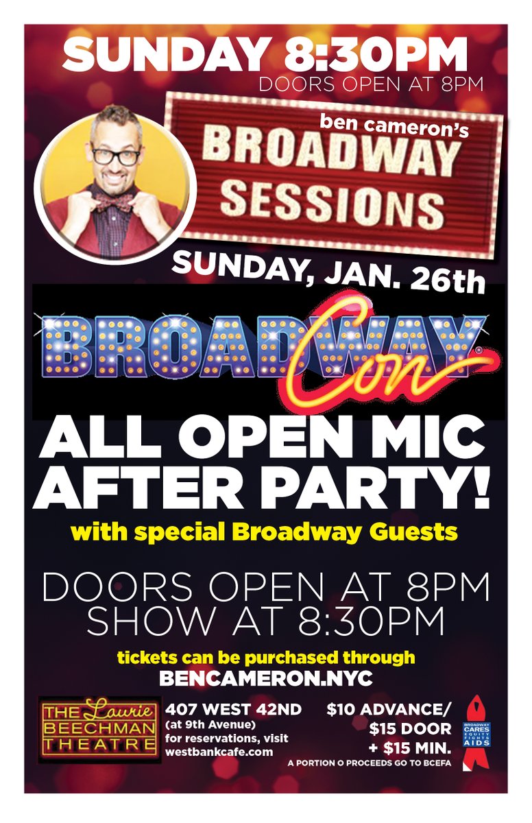 BenDoesBROADWAY's tweet photo. DAY #3 of @bwaycon . Can't wait for cosplay and lip sync and YOuTube party! Don't forget to keep themusical theatre party going with me tonight at my Broadway Sessions OPen Mic After Party!! Dinner, drinks, music, laughter LOVE! #bwaycon #broadwaycon #bwaycon2020 #broadwaycon2020 https://t.co/tC4RZrNlgp
