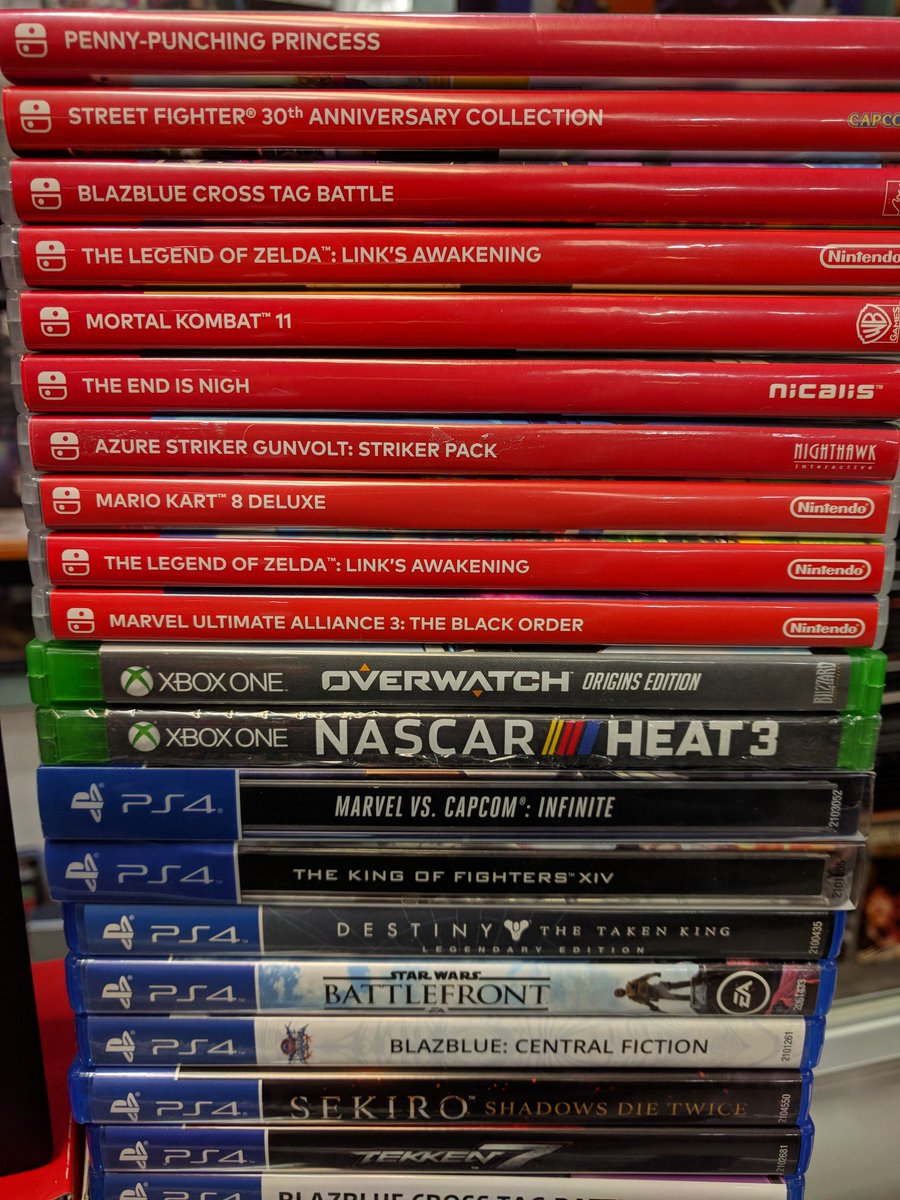 VGTPFlorida's tweet photo. New today part 2!
1/26/20
PS4 (Pro 1TB)
Nintendo Switch
Xbox One
#zelda #marvel #mario #tekken #sekiro #MonsterHunter #mortalkombat #guiltygear #streetfighter #PensacolaFl #Pensacola #vgtpflorida #vgtp #videogametradingpost #switch #ps4 #XboxOne https://t.co/lFGGm0up9F