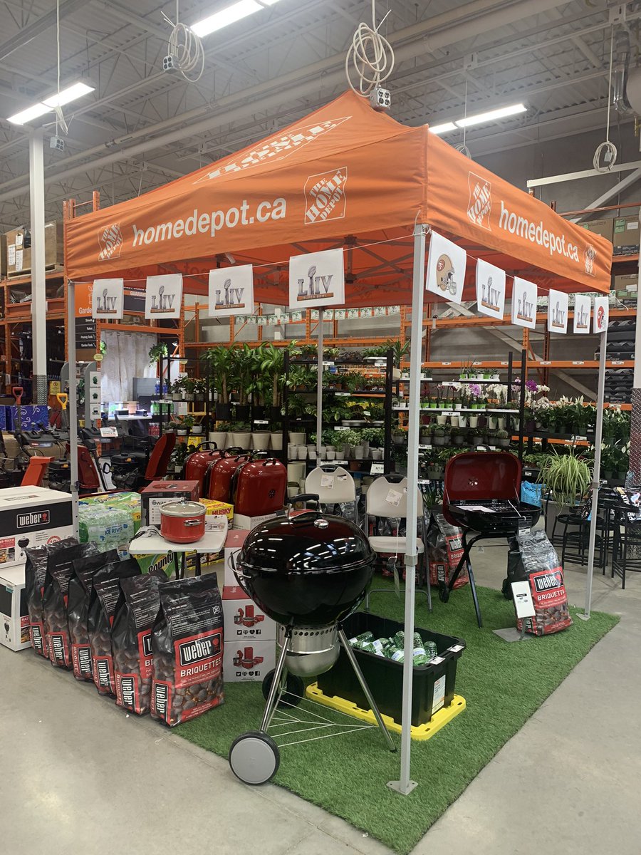 7256Hamilton's tweet photo. The countdown is on for #SuperBowlLIV at the Home Depot! 🏈 We have charcoal BBQ and clearance @Weber’s on sale as well as #swan #slowcookers for your chili cook offs! Stop by and be #tailgate ready for Sunday!

@figgyj97 @HomeDepotCanada @raygoral @MarkGettyHD @coyoteswap https://t.co/ZqeFSQGlp0