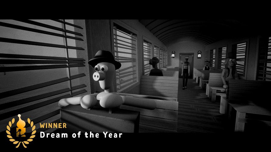 Two to go! And they’re the big ones...!

Pig Detective 2: Adventures in Cowboy Town has won Dream of the Year! Congratulations, <a href="/DetectivePig/">Team Pig Detective (inactive)</a>! 

Tune in to the #ImpyAwards here: twitch.tv/media_molecule 

#DreamsPS4 #MadeInDreams