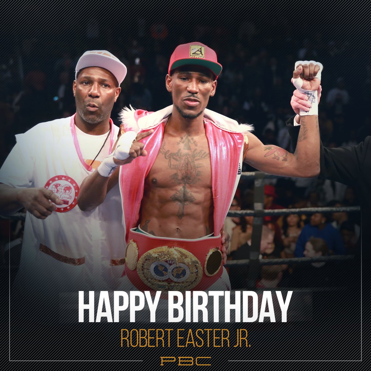 premierboxing's tweet photo. LIKE & RT to wish former Lightweight World Champion @RobertEaster_Jr a Happy Birthday! #PBCBirthdays #TeamEaster ๐ฐ
๐๐ฅ๐ฆ on Easter: https://t.co/R4i05E1Z2L https://t.co/F4UR6nZgfu