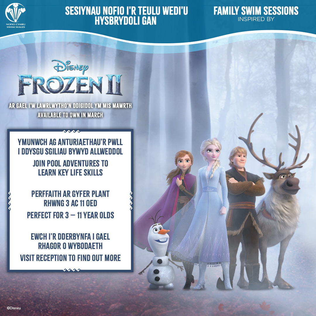 WalesNatPool's tweet image. Come and join us for our new @swimwales #frozen2 Disney inspired family swim sessions starting Saturday 1st Feb and Sunday 2nd Feb at 1:15pm. Perfect for 3-11 year olds with an accompanying adult
walesnationalpoolswansea.co.uk
#wnps #swimming #disney #familyswim