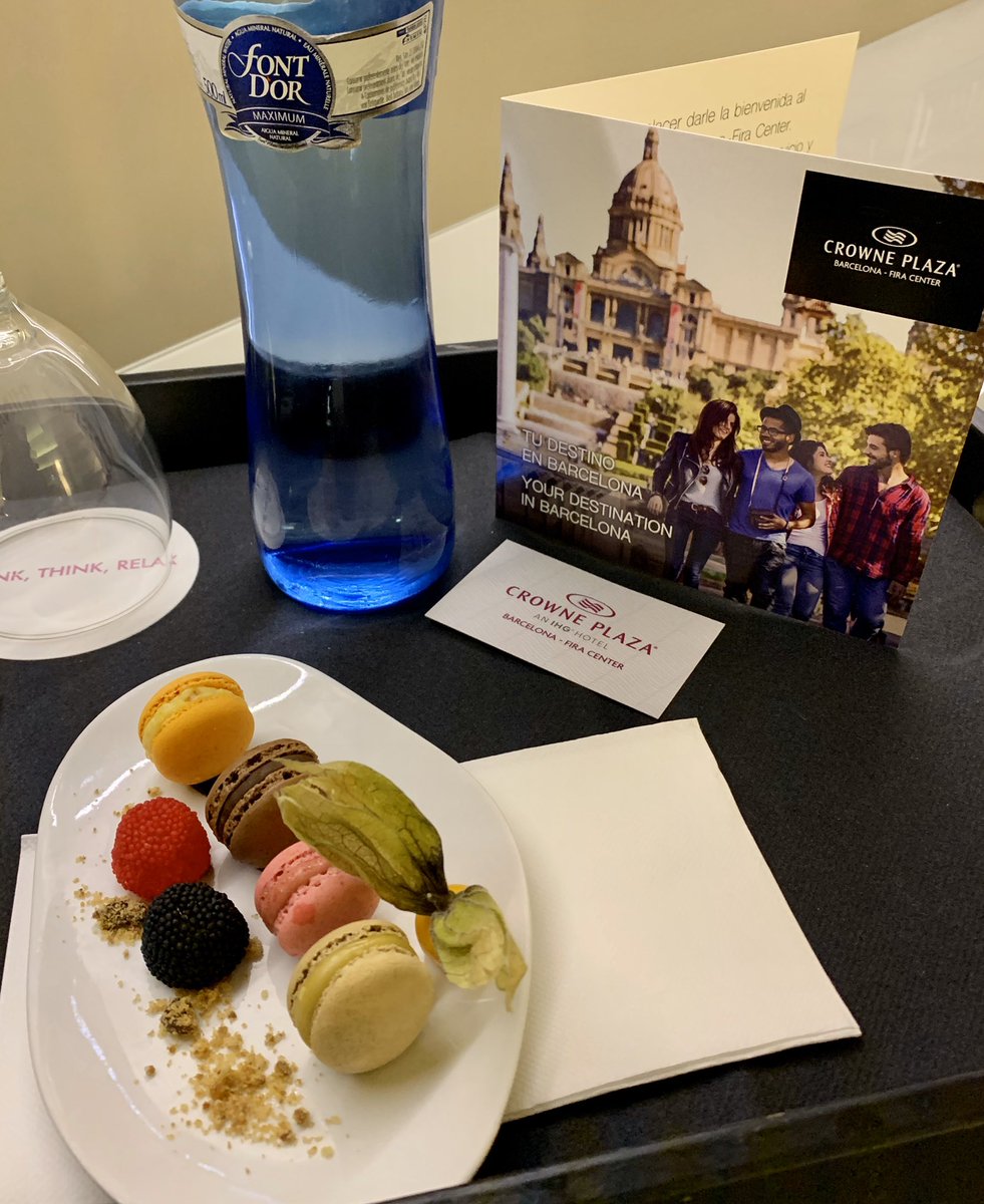 Very nice welcome from <a href="/CrownePlaza/">Crowne Plaza Hotels & Resorts by IHG</a> ahead of our clients 3 day event #eventprofs #Barcelona #firstevent2020 <a href="/TheTurnerAgency/">TTA Ltd</a>