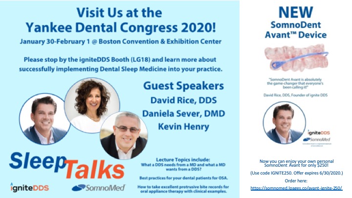kgh23's tweet photo. Coming to @YankeeDental? Check out the #IgniteDA booth where we are partnering with our friends from @igniteDDS and @SomnoMed_Inc on a great deal for #dental practices. #TogetherWeRise https://t.co/kNWzWhPUEC