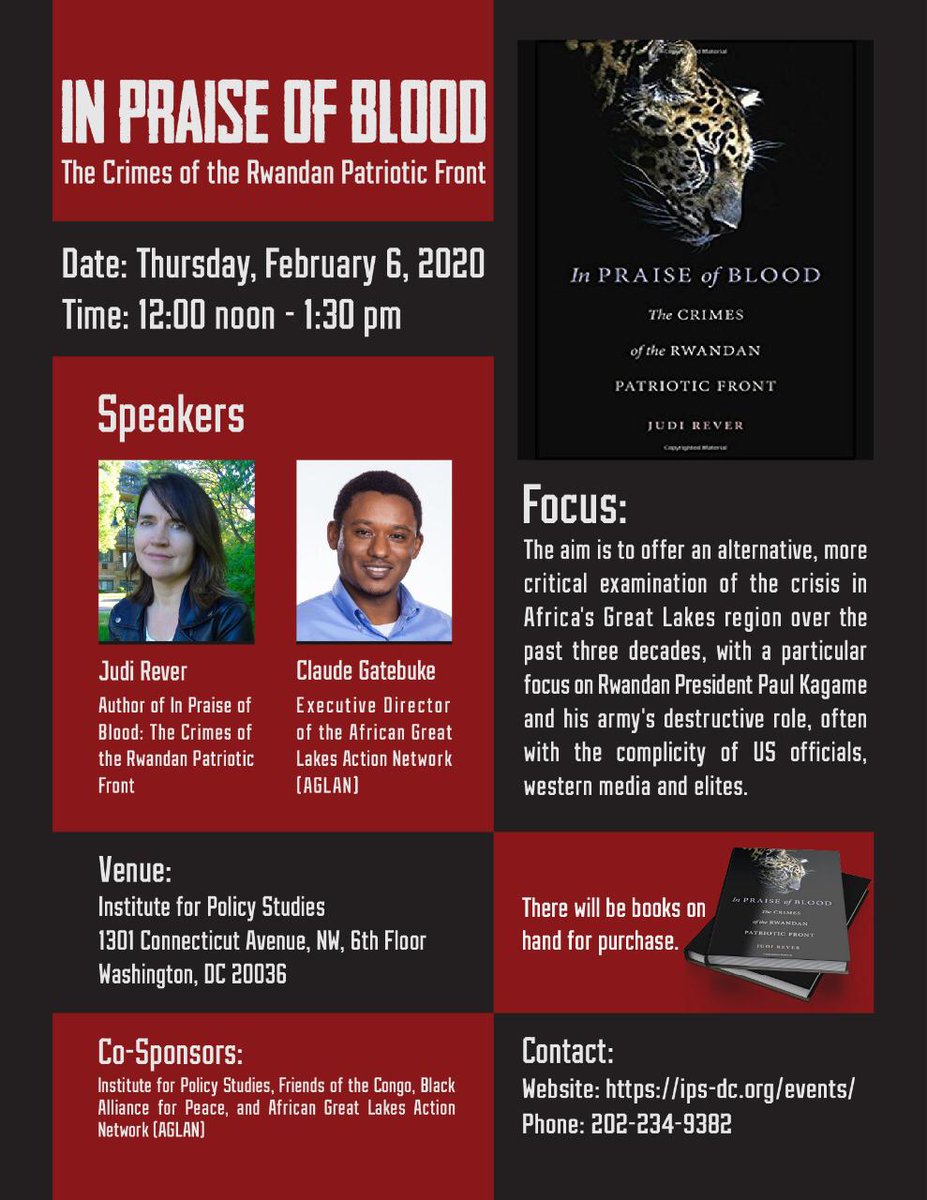 amahoriwacu2017's tweet photo. The whole world must know that @PaulKagame and his @rpfinkotanyi are mass #murderers. If you don't believe me, attend this event or read this book and see the other side of the bloody #Rwanda-n history. #WitnessChallenge @JudiRever @friendsofcongo @CongoCrisis @AGLANglr #Kwibuka https://t.co/G42NYxpWlz