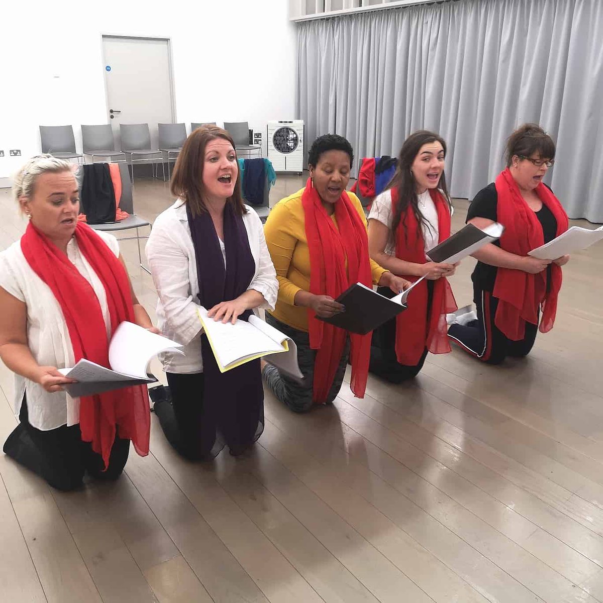 ShewolfTheatre's tweet photo. Last week of rehearsals.. 💙

"WE ARE THE MAIDS"

Come and see the work of the SHE Wolf Collective.. We are performing 'The Penelopiad' as part of the 'Herstory Festival' in Down Arts Centre, Downpatrick.

TICKETS ARE ONLY 5.00 at the door.

https://t.co/mnLfKDRvhn. https://t.co/xEn88VLcnP