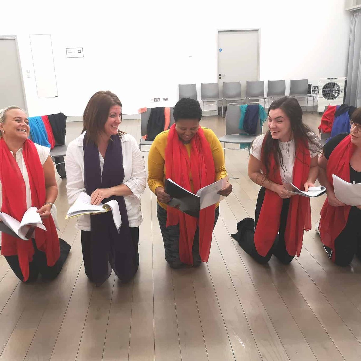 ShewolfTheatre's tweet photo. Last week of rehearsals.. 💙

"WE ARE THE MAIDS"

Come and see the work of the SHE Wolf Collective.. We are performing 'The Penelopiad' as part of the 'Herstory Festival' in Down Arts Centre, Downpatrick.

TICKETS ARE ONLY 5.00 at the door.

https://t.co/mnLfKDRvhn. https://t.co/xEn88VLcnP