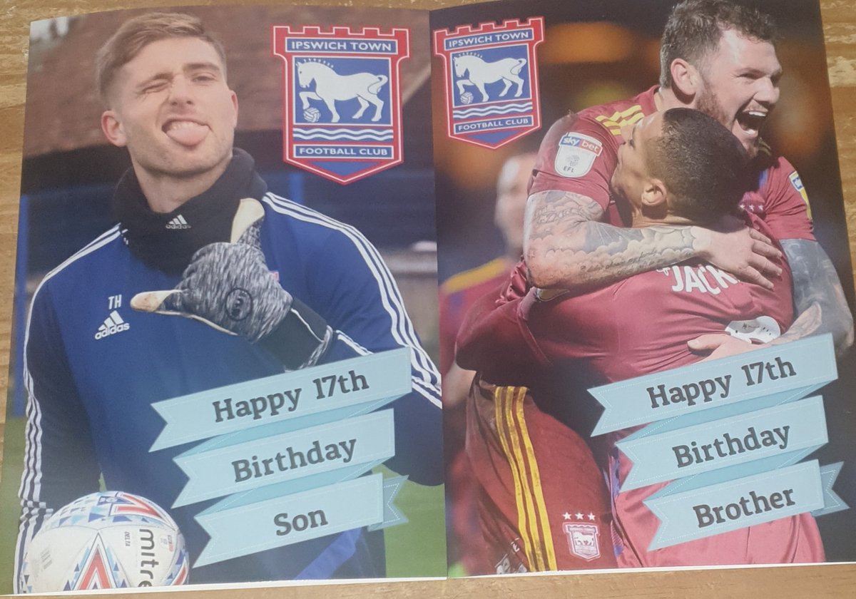 itfc_mo's tweet photo. My sons birthday cards today.. ipswich town mad 💙⚽️💙⚽️💙 https://t.co/cmdTFnzx7h