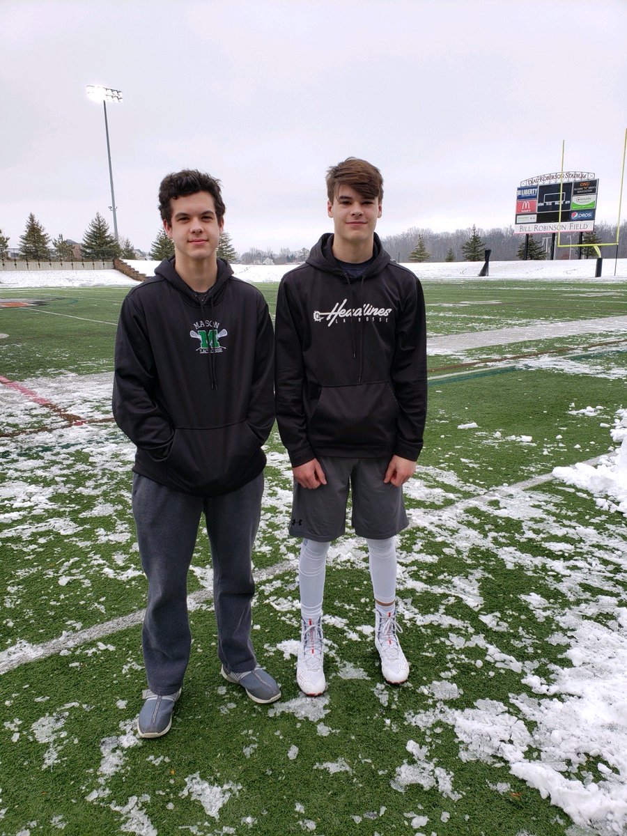 Shout out to Headlines lacrosse 2022 goalie Drew Elfers (<a href="/MasonLacrosse/">Mason Boys Lacrosse</a>) , 2022 Attack Jd Hale (<a href="/Lakota_West_Lax/">Lakota West Mens Lacrosse</a> ) , and 2021 Mid <a href="/willedkins18/">Will Edkins</a> (not pictured) (<a href="/EastHawksLax/">Lakota East High School Lacrosse</a> ) getting after it at the <a href="/ONUMLAX/">ONU Men's Lacrosse</a> prospect day!! #makeheadlines #makeanimpact <a href="/OhioImpactLAX/">Southern Ohio Impact Lacrosse</a> <a href="/JDavidHale1/">JD16</a>
