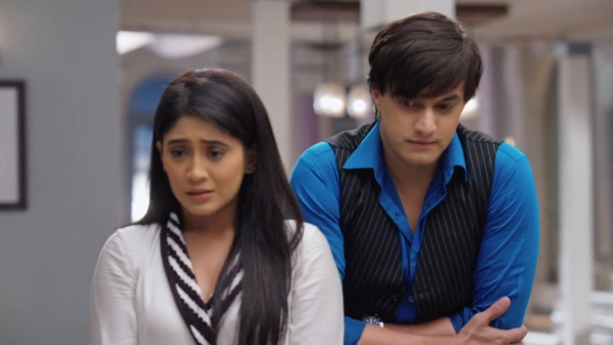 The proximity is overwhelming, causing her heart to race like she's run a marathon. He still has the same hold on her yet she can't let anything more happen.She's already slipped up once when she confessed her feelings - she can't afford to make any more mistakes. #yrkkh  #kaira