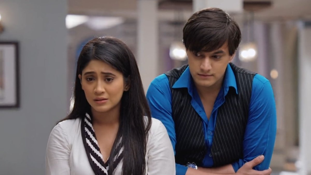 The proximity is overwhelming, causing her heart to race like she's run a marathon. He still has the same hold on her yet she can't let anything more happen.She's already slipped up once when she confessed her feelings - she can't afford to make any more mistakes. #yrkkh  #kaira