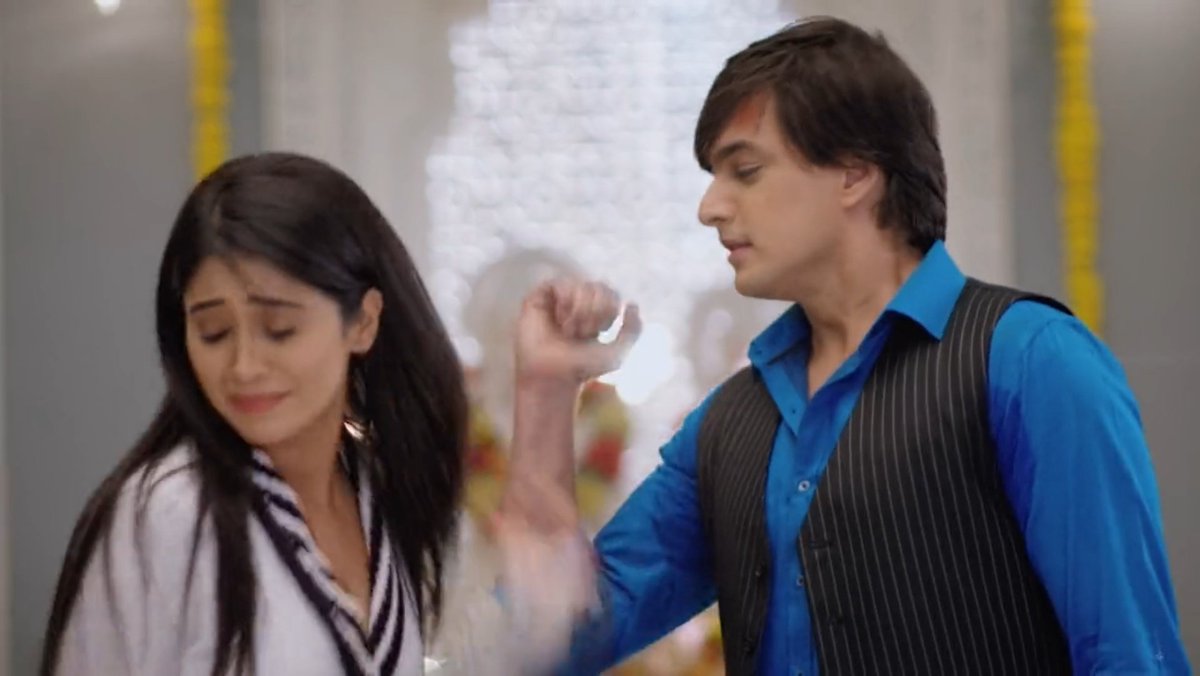 Steeling her heart for what she must do, she finally jerks her hand out of his strong grip, running away from the place where she's come to believe that their dreams will never come true.But she's underestimating her Mendak's determination to make them 1 again. #yrkkh  #kaira