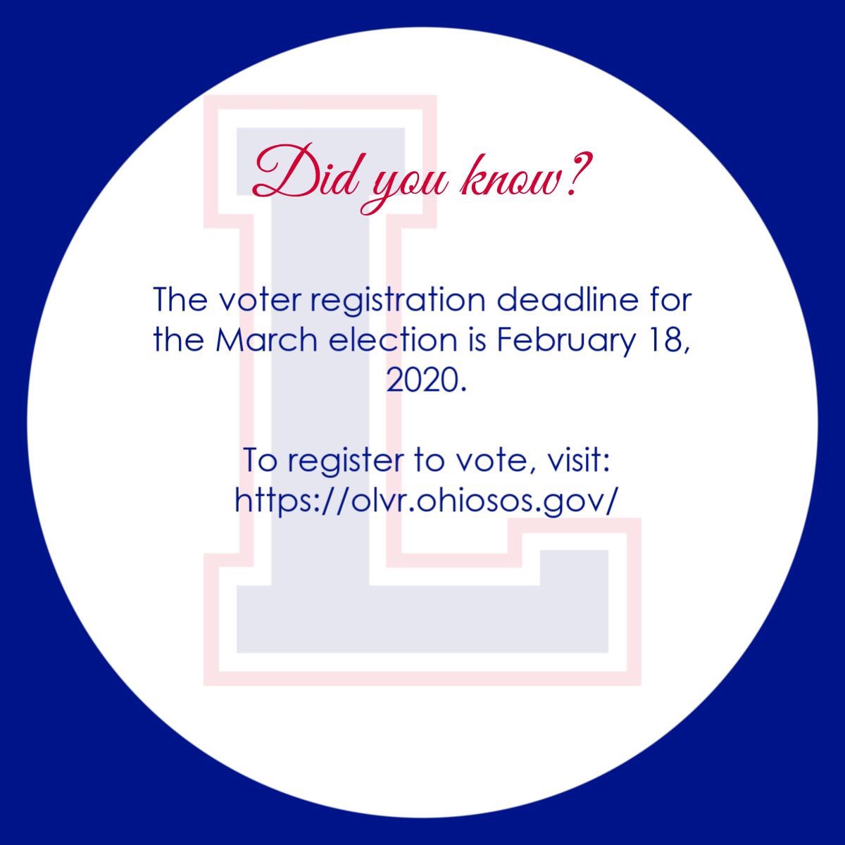 Remember to register to vote!  <a href="/lakewoodlocalsd/">Lakewood Local Schools</a> <a href="/lancerprideteam/">lancerprideteam@gmail.com</a>
