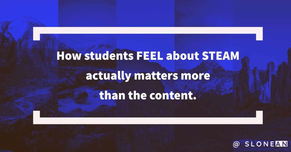 slonean's tweet photo. During this pilot year of our #STEAM program @CRESYork, I have to constantly remind myself to step back and see the big picture.  Of UTMOST importance is this: how kids FEEL about STEAM when they leave our room actually matters more than the content! #YSDMindset #STEM https://t.co/ph6aEkJIcC