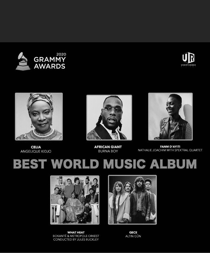thy_savant's tweet photo. Best of luck to you all everyone of you is a winner @burnaboy sharp man #GrammyAwards #AfricanGiant #celia #bestworldmusic #afronation #sexygeneral #Africa https://t.co/GacjqMmW1u