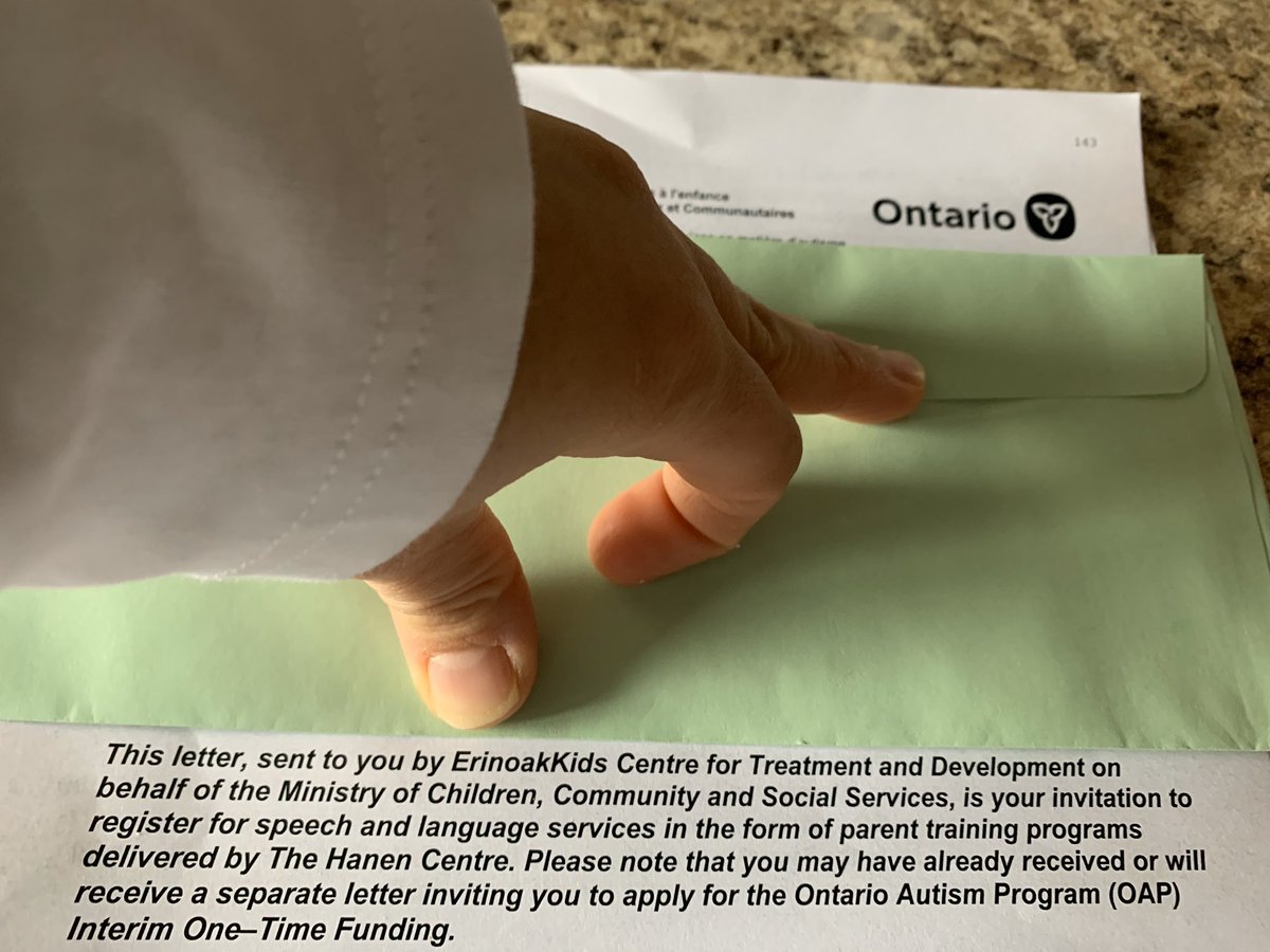TothJC's tweet image. THREE years of waiting and this is what I get!!! Parent  training and ONE TIME funding! I don’t need parent training my sons in therapy that I pay for!! Why do some kids hey #needsbased therapy and some kids get ONE TIME funding. #AutismDoesntEndAtFord #waitlisted @ToddSmithPC
