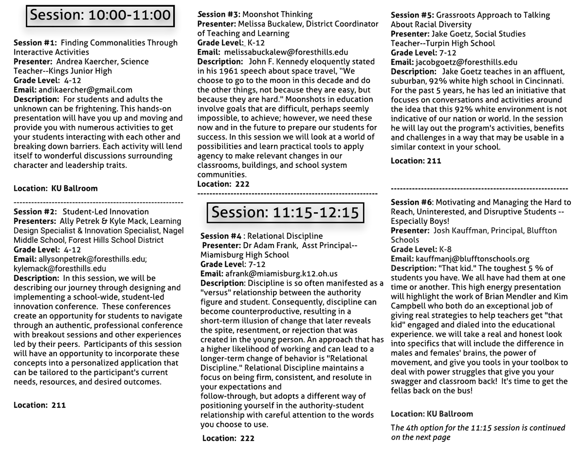 Very excited to learn from these great educators at the Jim Place Services class through <a href="/univofdayton/">University of Dayton</a> THIS Saturday, February 1st!!  There is still some space available if you are in need of credits!