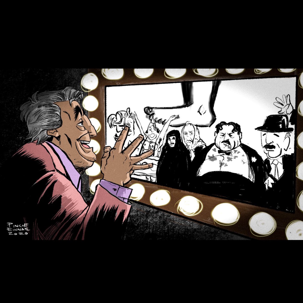 pincheinnar's tweet photo. 1/2 Los cartones y portadas de esta semana en @poplabmx 
Gran parte de mi galería está en https://t.co/iKqVle6Y0f

#TerryJonesRIP #Niñez #UniversidaddeGuanajuato #LuisFelipeGuerreroAgripino #RisingBeard #AsencioBarba #cabezadevaca🐮 #AndyWarhol https://t.co/vjHoEJl7KH
