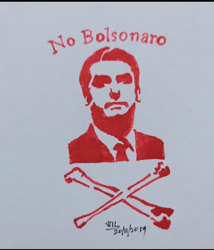 Pimenta13Br's tweet photo. Indianos protestam contra presença de Bolsonaro no Dia da República

https://t.co/hEZMS8AvFR via @cartacapital 
#GoBackBolsonaro https://t.co/OMf3ntpThB