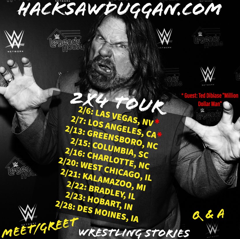 codi_was_here's tweet photo. FEBRUARY #2×4Tour
WRESTLING STORIES
w/ @OfficialHacksaw
#WWEHOF #storytelling #meetandgreet #QandA #Pranks #USAUSA #2thumbsup
#HOOOOOOOOOOOO
https://t.co/XCPbGdAStm https://t.co/4fwQCkK8EW