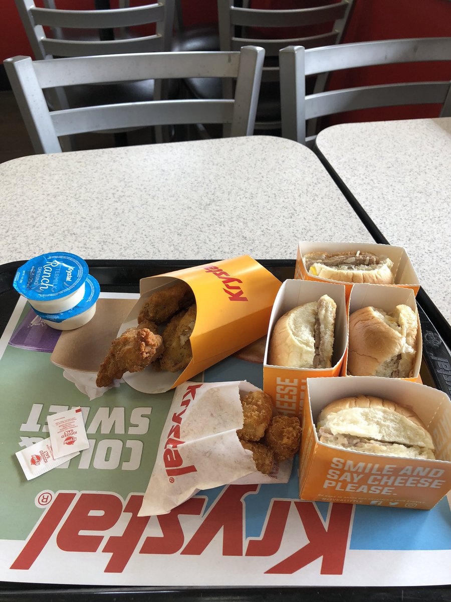 GrahamHaer's tweet photo. I may not have made it to church today but I still got a little slice of heaven! 😁 👍👍 for my Peachtree Corners, GA @Krystal (and during the week the midtown ATL location on Northside close to work) https://t.co/F7u8ZNPKeO