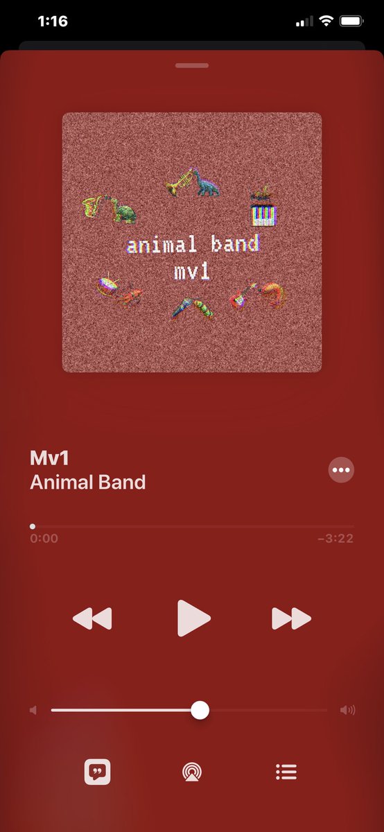 table4uno's tweet photo. today’s the day!! animal band is out on everything :) this little journey has been super fun! there’s more coming sooner than you think😳 🎺🦕 https://t.co/l5WfrEqL2S