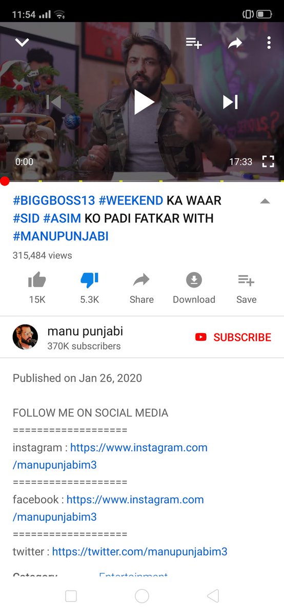 KhanJii73198683's tweet image. #ScriptedBigBoss13 dekho dekho Manu madrchud Kya keh Raha hai go ND dislike  the video