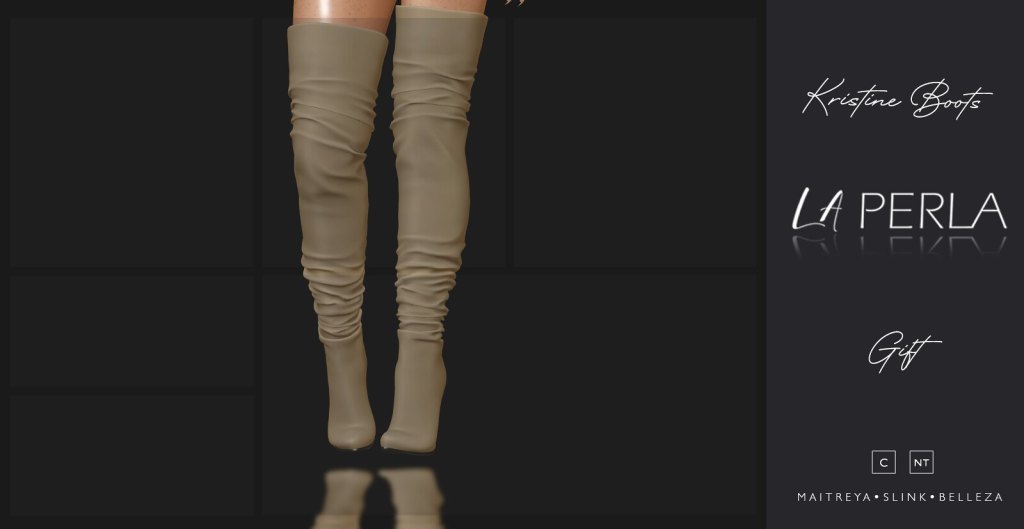 mainstoresl's tweet photo. LA PERLA - New Kristine Boots 1L Gift at Mainstore #secondlife #sl #mainstoresl https://t.co/xQ6fIvR2Nm https://t.co/6P6RAswzEw