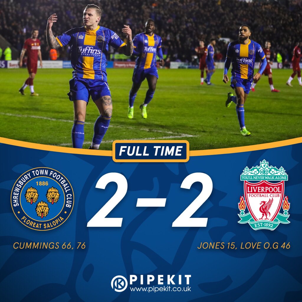 Shrewsbury Town FC on Twitter "We’ll take that 😅 What a comeback from