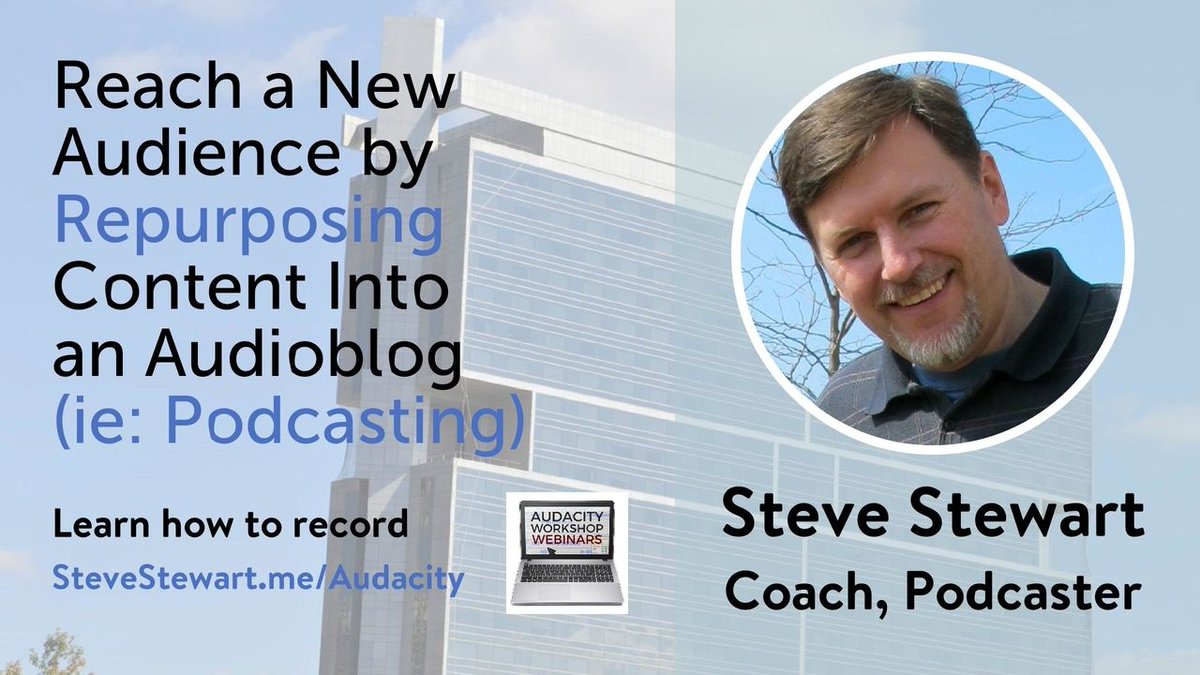 SteveStewartMe's tweet image. How to Reach a New Audience by Re-purposing Content into an Audioblog (ie: Podcast). This was the presentation I gave at FinCon Charlotte (recorded before #FinCon15) stevestewart.me/fincon15/