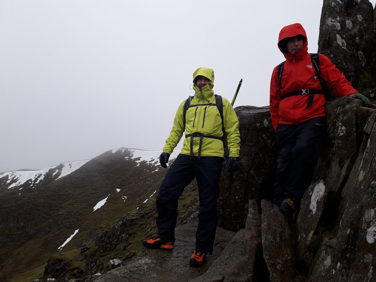 LakesWeather's tweet photo. We persevered through this mornings torrential rain, high winds & low cloud to be rewarded with great views and just a hint of a return to winter π #winterskills #winterskillscourse #summitsafely #beadventuresmart #felltopassessors @Hardwear_Eu @Petzl @lasportivatwitt https://t.co/ZKwrpaK89R