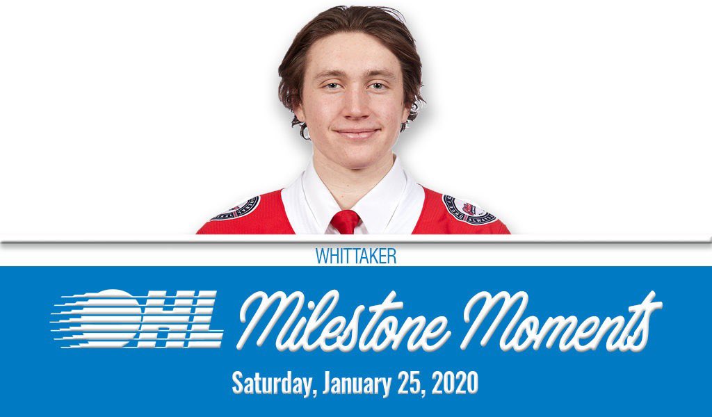 #OHL Milestone Moment:

<a href="/Oshawa_Generals/">Oshawa Generals</a> defenceman <a href="/liamwhitt87/">Liam Whittaker</a> scored his first #OHL goal on Saturday.

WATCH 🚨: bit.ly/2TV4Ulz
