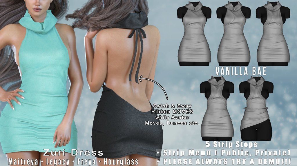 mainstoresl's tweet photo. VANILLA BAE - New Zuri Dress at Mainstore #secondlife #sl #mainstoresl https://t.co/95gFl0nPht https://t.co/7Keq7NUxHN