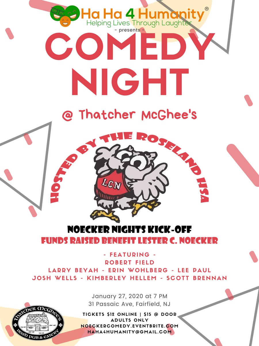 ThatchFairfield's tweet photo. https://t.co/8jKBrQiddc to book your tickets for tomorrow's Comedy Night! https://t.co/EQ6UIbhhdR