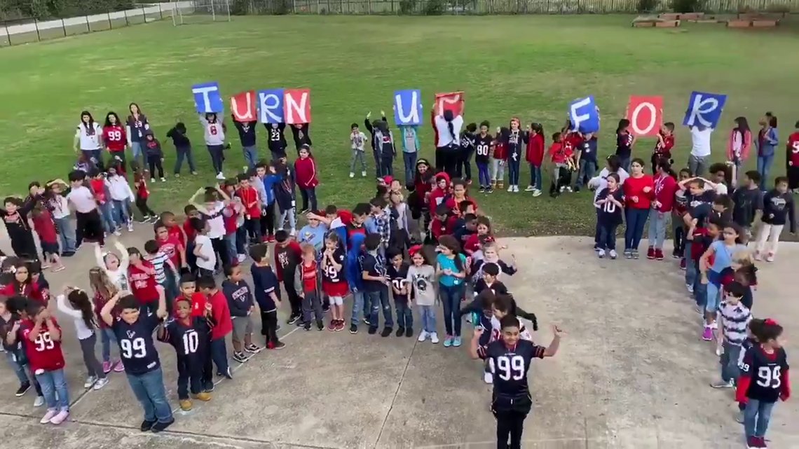 <a href="/Sundown_e/">Sundown Elementary</a> (SE) students got a special shout-out from Houston's favorite Texan - <a href="/JJWatt/">JJ Watt</a>! Last week, SE celebrated their 99th day of school with a JJ Watt theme. Check out the full story here. ow.ly/s1WS50y4jBD