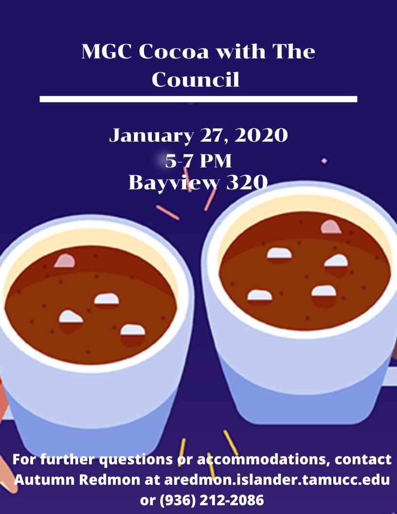 Hey Islanders! Come stop by Bayview 320 for some hot cocoa and board games!